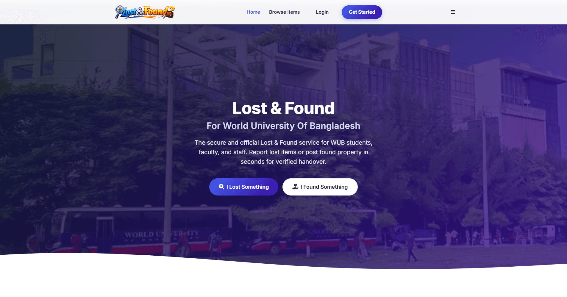Lost & Found Platform preview